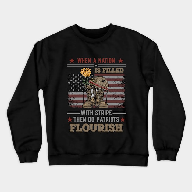 Patriot Gift Shirt - 4th of July Patriotic T-Shirt - Gift for Patriot  - USA Flag Patriotism Crewneck Sweatshirt by RRADesign